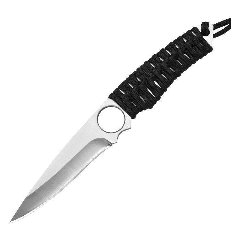 11485440949_884975094.jpg Stainless Steel Skeleton Knife Portable Braided Straight Knife