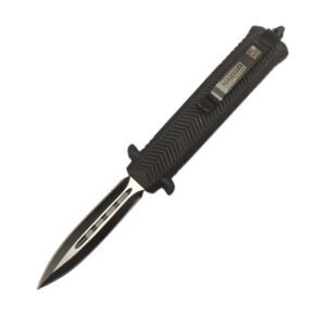 4.15INCH Dual Action stiletto knife-Black