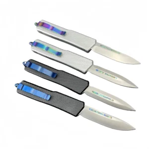 Abalone straight out switchblade knife