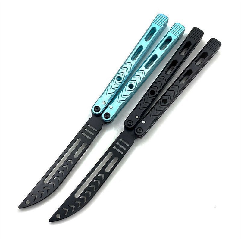 7172eb89-e4c6-4ffa-b79a-3eacc3048784.jpg Variant practice butterfly 7075 aluminum uncut training knife
