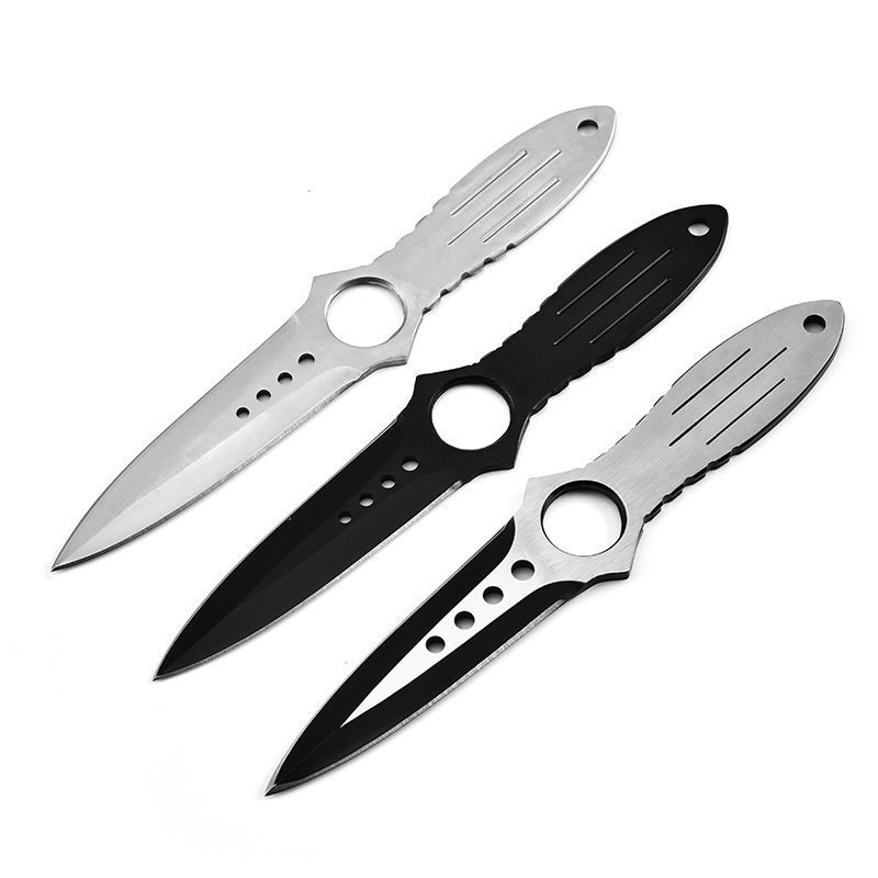 9732854715_1832289700.jpg Skeleton knife straight knife outdoor Compact leggings military knife camping outdoor tool