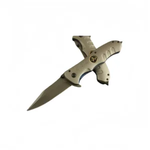 Outdoor Folding Pocket Knife with 58HRC Blade and Pilot Emblem Handle