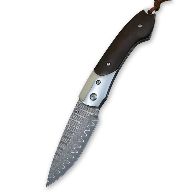 O1CN011LPgE51xtxs9moPAm_2204178276502-0-cib-1.jpg Damascus forged folding knife, portable camping survival folding knife