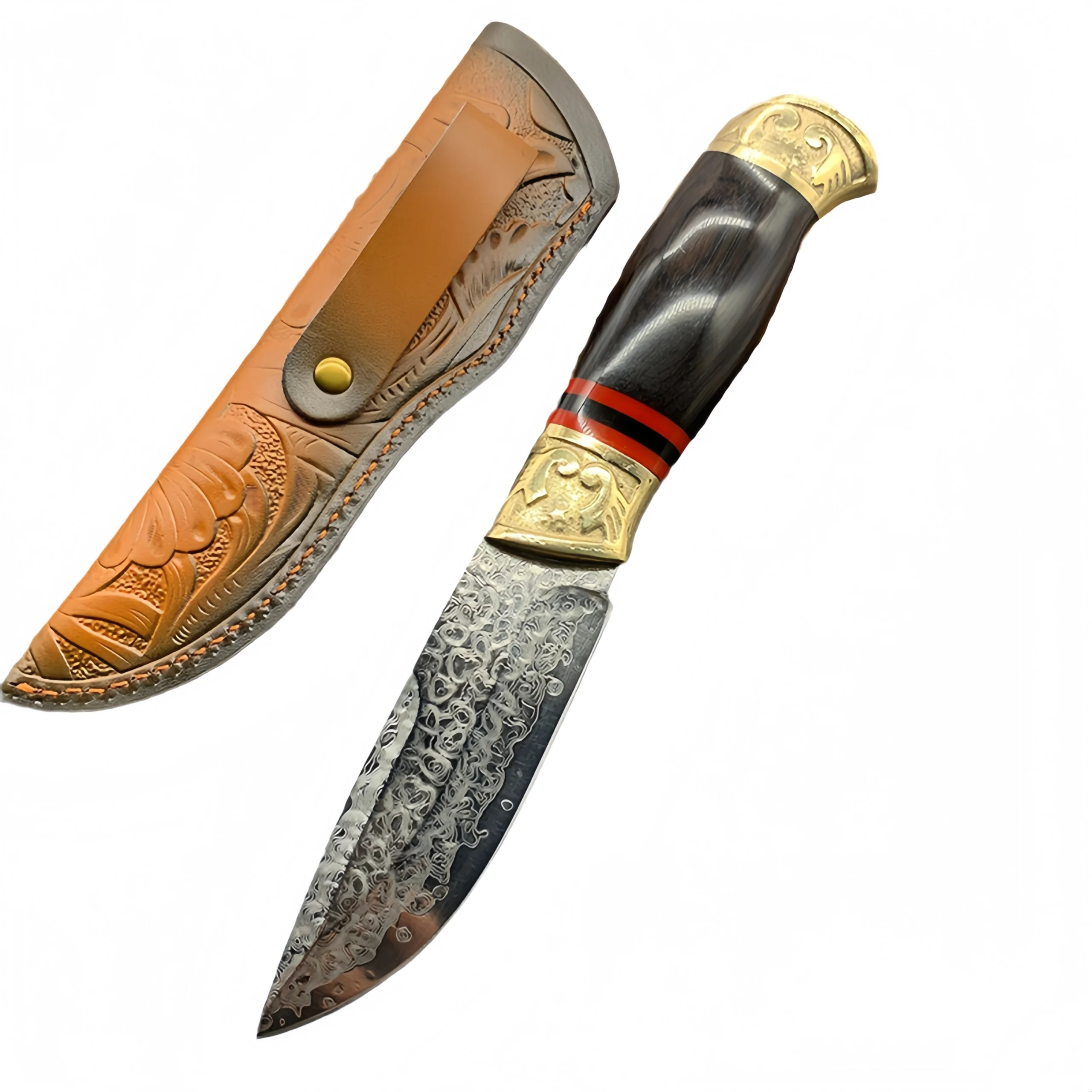 O1CN01RIkGdt22qN8swAGR9_2216496077171-0-cib-scaled-1.webp Outdoor straight knife Damascus steel knife sandalwood handle