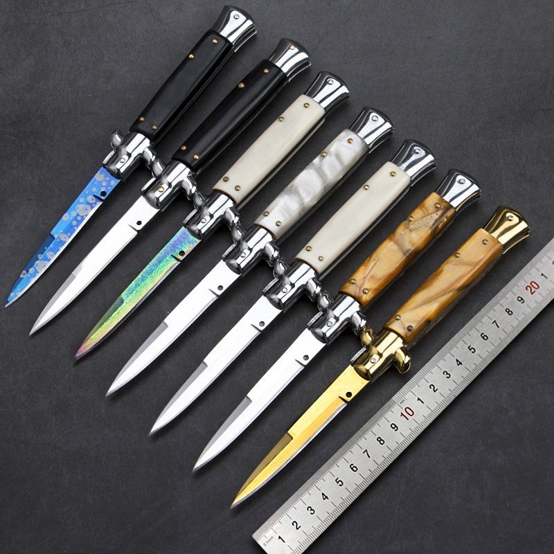 O1CN01UxNn021t2bYsWSqvT_3914495844-0-cib.jpg 8.75Inch Pocket Stiletto knife switchblade flick knife folding knife