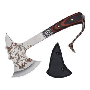 Outdoor wolf head survival Outdoor axe car camping felling fire axe mountain axe
