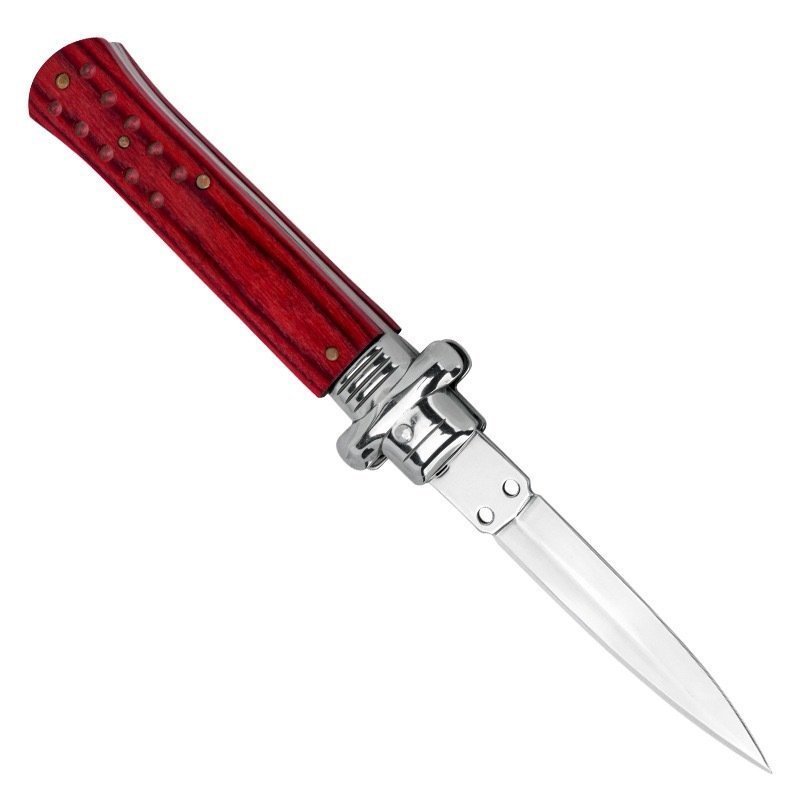 O1CN01sQzj5F24AM9kq47ev_2214186857350-0-cib.jpg Stiletto knife switchblade flick knife multifunctional folding knife-Red
