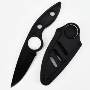 Outdoor high hardness skeleton knife portable camping
