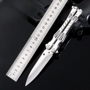 New Professional Butterfly KnifePractice Folding KnifeFolding KnifeThrowing KnifeTraining ToolUnbladed