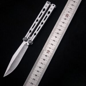 New Professional Butterfly KnifePractice Folding KnifeFolding KnifeThrowing KnifeTraining ToolUnbladed