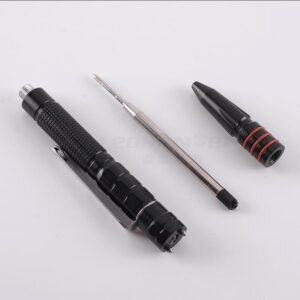 T-7 Double Tungsten Steel Head Defense Outdoor Pen Glass Breaker EDC Outdoor Survival Pens Multifunction LED Lighting Pen