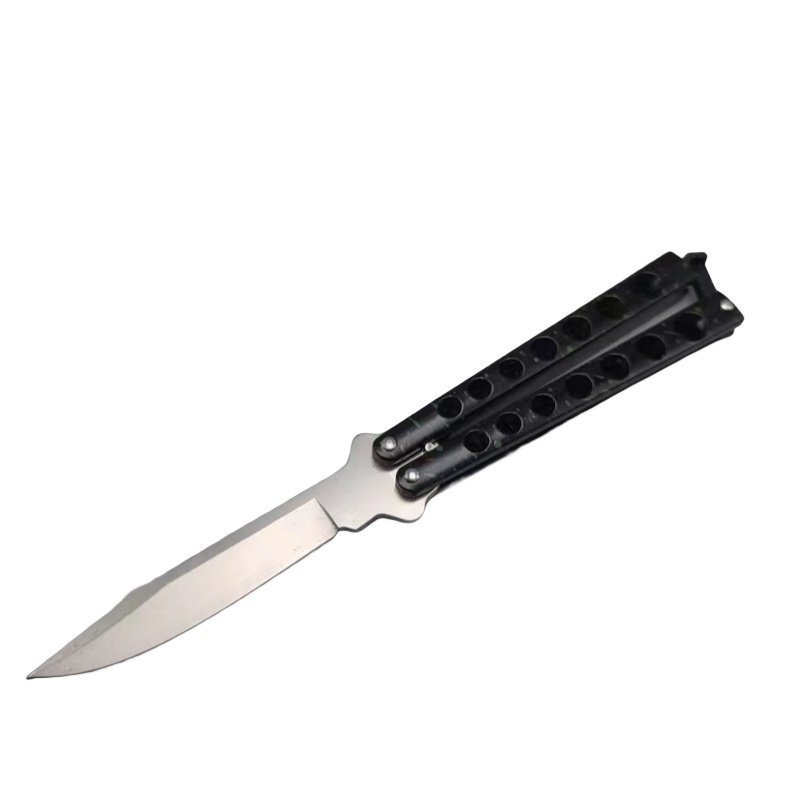 微信图片_202501071712521-1.jpg High Quality Helix Butterfly Balisong Knife GREEN